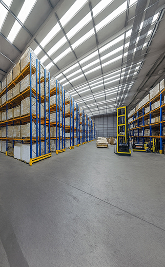 PAV warehouse storage space